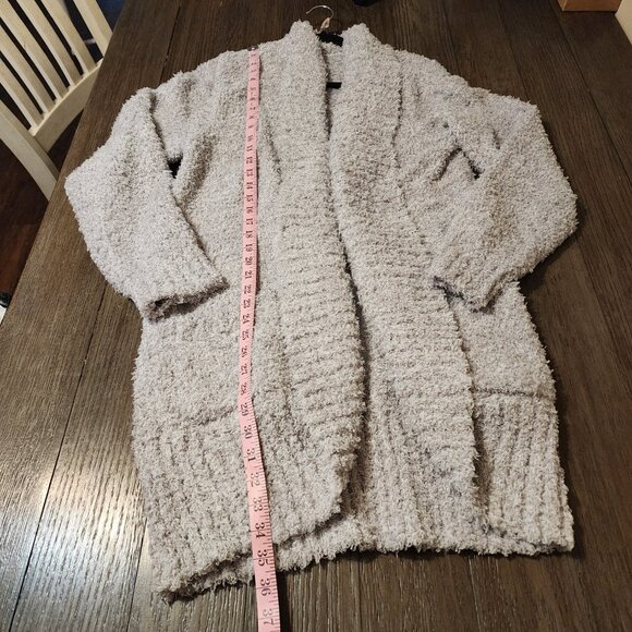 Honeydew Open Front Knit Cardigan Gray XL, hole in collar - Picture 2 of 9